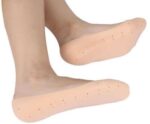 Silicone Heel Protector pain relief Anti Crack Gel Pad Socks Foot Support Pack of 1 h