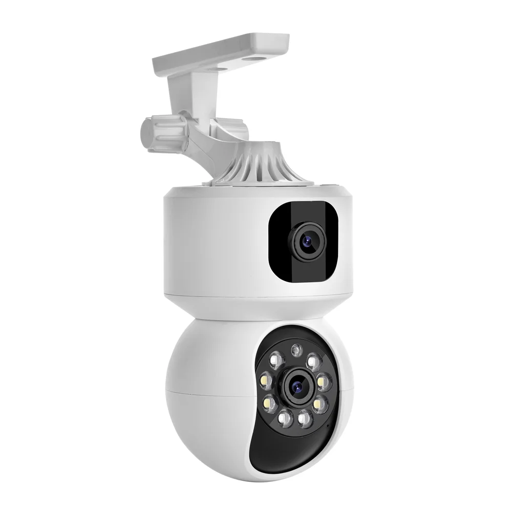 6MP Dual Lens ICSee WIFI Camera Dual Screen Smart Home Security Protection CCTV Indoor Camera Wireless