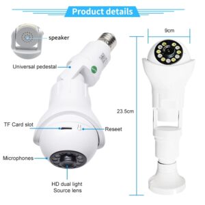 E28 Bulb CCTV Wireless V380