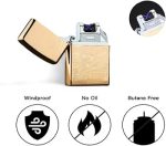 Dual X Laser Rechargeable Lighter - Leaves design