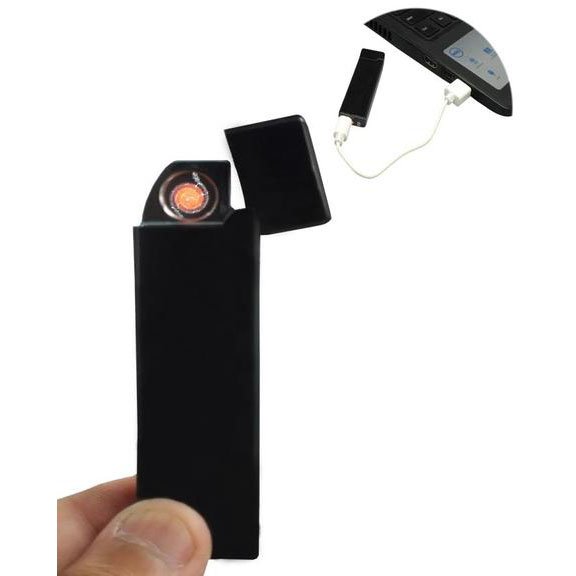 Motion Sensor Chargeable Lighter - Black