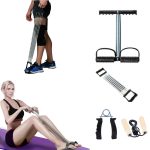 Multifunctional Tummy Trimmer Hand Gripper Pull-Up Bar