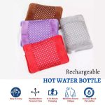 Pack of 2 Rechargeable Electric Hot Water Bottle Hand Warmer Winter Heater Bag