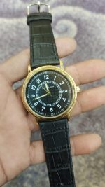 Universal Point Leather Strap With Maching Daily Watch