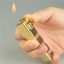 gold bar shaped lighter vintage kerosene lighter match key chain