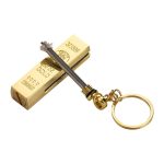 gold bar shaped lighter vintage kerosene lighter match key chain