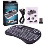 Mini Touch Pad Rf 500 Wireless With 3 Colour Backlight Keyboard Mouse