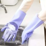 2 Pair Silicone Washing Gloves