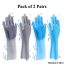 2 Pair Silicone Washing Gloves