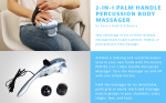 Buy the Best Quality 2 in 1 Detachable Palm Percussion Massager in Pakistan at Getnow.pk . Most Affordable Price With Fast Shipping in All Over Pakistan 1