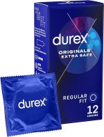 Durex Love Sex Extra Safe Thicker Condoms, 12-Pack