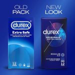 Durex Love Sex Extra Safe Thicker Condoms, 12-Pack