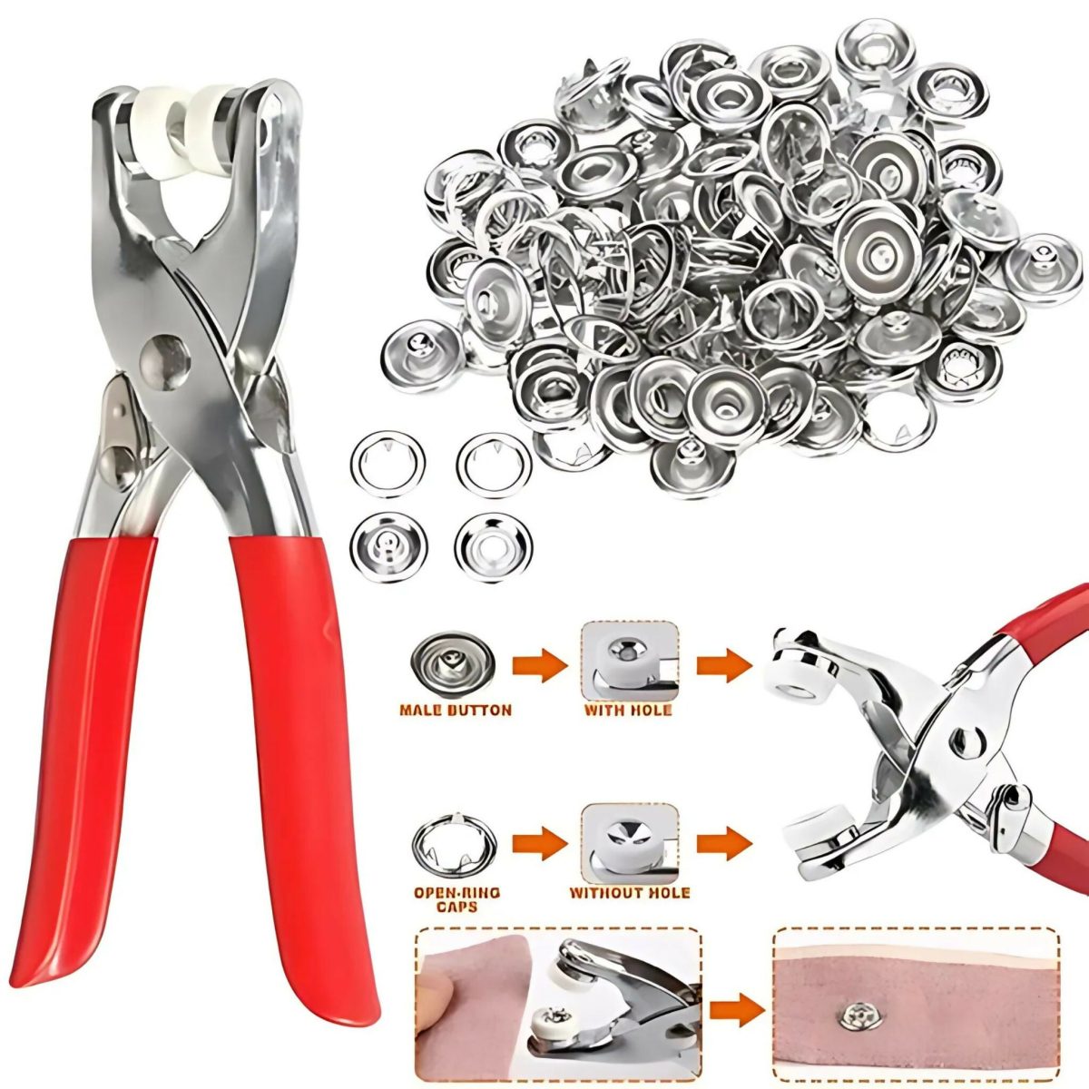 Metal Button Plier Tool