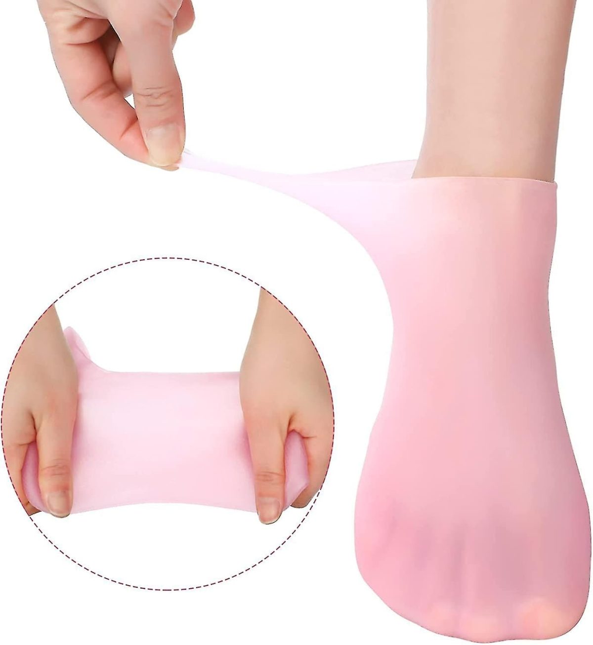 Moisturizing Socks Heel Gel Sock Soft Silicone