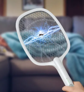 Rechargeable Mosquito Killer Racket with White Led Light