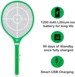 Rechargeable Mosquito Killer Racket with White Led Light