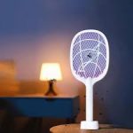 Rechargeable Mosquito Killer Racket with White Led Light