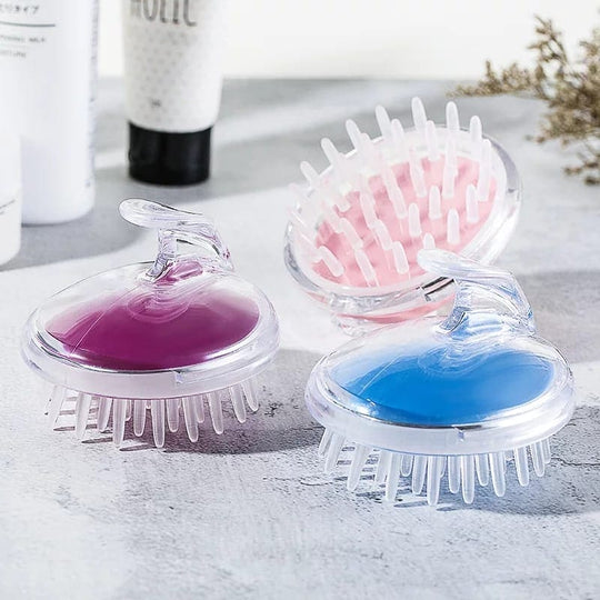 Silicone Shampoo Hair Wash Brush Head