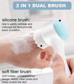 2 in 1 Silicone Facial Cleansing Brush