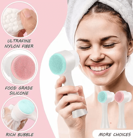 2 in 1 Silicone Facial Cleansing Brush