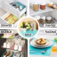 4PCS EVA Waterproof Refrigerator Liner Mat Washable Mildew Kitchen Pad Anti-oil Cabinet