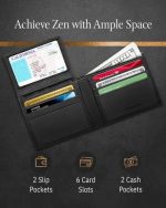 Access Denied Slim Leather Bifold Wallets For Men