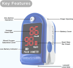 Pulse Oximeter with LED Display