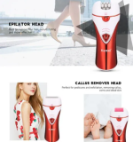 KM-1107 Electric Shaver Epilator For Women 3 in 1