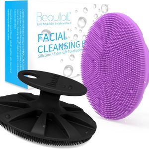 Pack of 2 Silicone Face Scrubber Brush