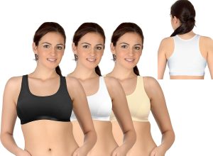 Women's Racerback Cotton Bra (3 Pack)