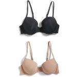 Women's Underwire Adjustable T-Shirt Bra (2 Pack)