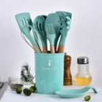 Silicone Non Stick Cooking Spoon Set 12pc in Random Color