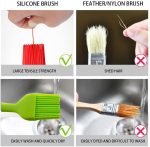 Solid Silicone Oil Brush For Cooking Baking BBQ