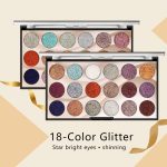 Miss Rose's Sequin Glitter Eyeshadow Palette of 18-color Palette (7001-083M2)