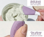 Pack of 2 Double Head Silicon Facial Brush, Silicon Facial Massage