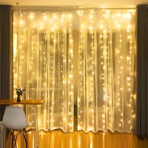 Dazzle Bright 300 LED Curtain String Lights