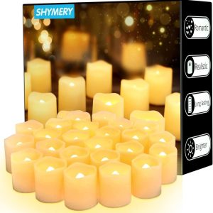 50 Pack Flickering Flameless Votive Candles