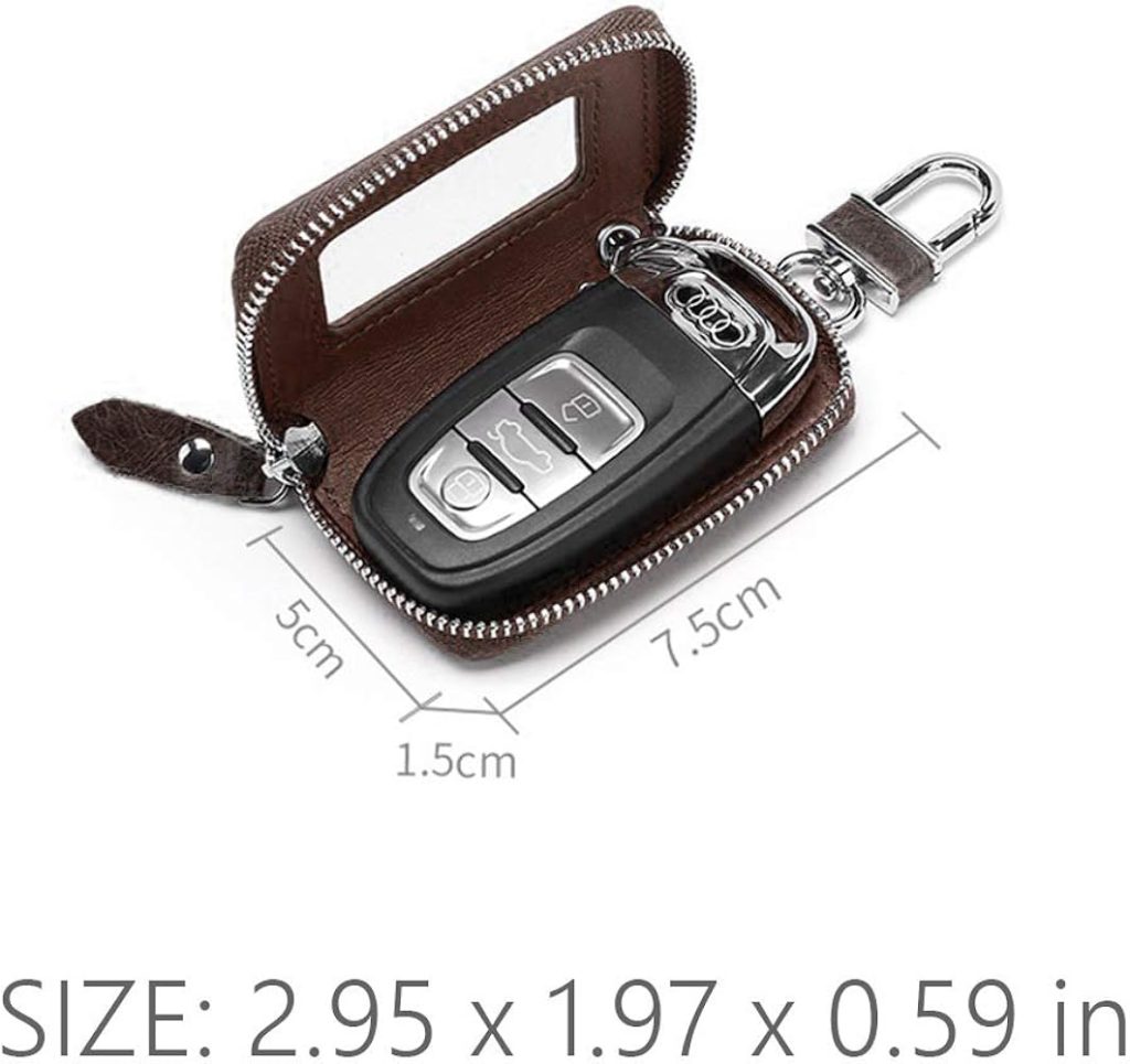 BAKUN Compact Leather Car Key Case