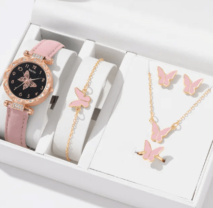 Gold Butterfly Chain Watch for Girls