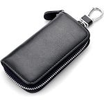 Italian Leather Zipper Key Case