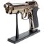 Metal 9mm Pistol Gun Shaped Cigarette Lighter