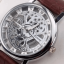 SILVER SHINING SKELETON WATCH FOR MEN