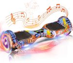 WEELMOTION Hoverboard with Music Speaker and LED Front Lights All Terrain 6.5