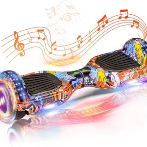 WEELMOTION Hoverboard with Music Speaker and LED Front Lights All Terrain 6.5