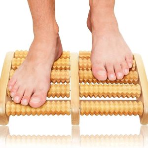 Wooden Roller Foot Massager