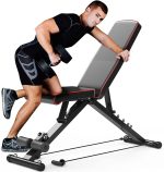 Yoleo Adjustable Weight Bench for Full Body Workout