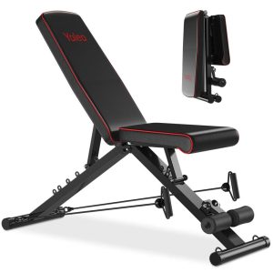 Yoleo Adjustable Weight Bench for Full Body Workout