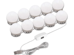 Vanity Light LED Bulbs for Makeup 10 Bulbs with 3 Light Modes