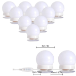 Vanity Light LED Bulbs for Makeup 10 Bulbs with 3 Light Modes